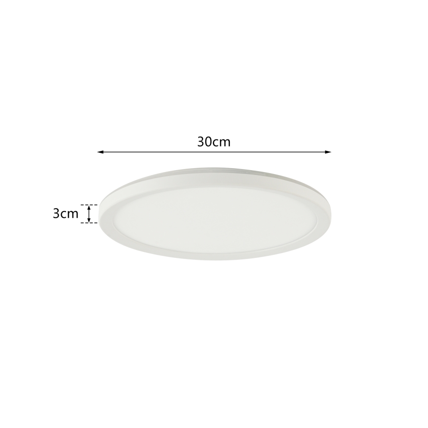 Brilagi - LED Stmievateľné svietidlo so senzorom pohybu a súmraku ULTRA SLIM LED/18W/230V pr. 30 cm + diaľkové ovládanie