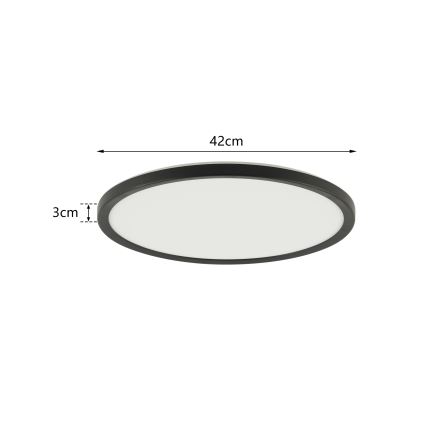 Brilagi - LED Stmievateľné svietidlo so senzorom senzorem pohybu a soumraku ULTRA SLIM LED/24W/230V pr. 42 cm + diaľkové ovládanie