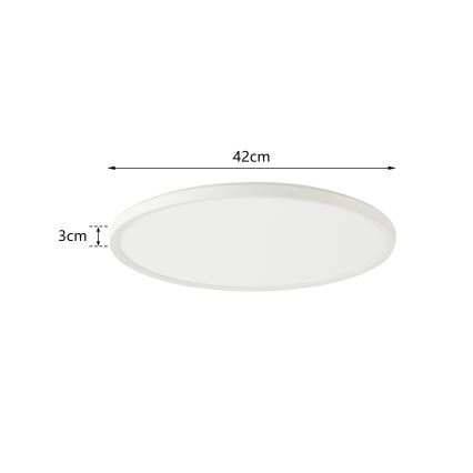 Brilagi - LED Stmievateľné svietidlo so senzorom pohybu a súmraku ULTRA SLIM LED/24W/230V pr. 42 cm + diaľkové ovládanie