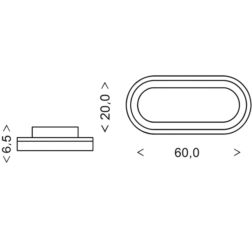 Brilagi - LED stmievateľné stropné svietidlo TRIVARO LED/85W/230V 3000-6000K 20x60 cm + diaľkové ovládanie