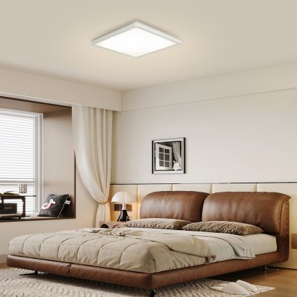 Brilagi - LED Stmievaťelné stropné svietidlo ULTRA SLIM LED/18W/230V 2700-6500K 30x30 cm biela + diaľkové ovládanie