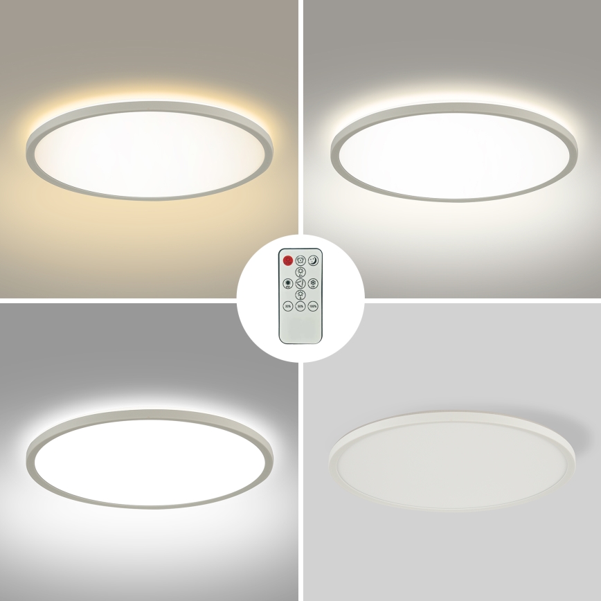 Brilagi - LED Stmievateľné stropné svietidlo ULTRA SLIM LED/24W/230V 2700-6500K pr. 42 cm biela + diaľkové ovládanie
