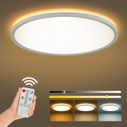 Brilagi - LED stmievateľné stropné svietidlo ULTRA SLIM LED/24W/230V 2700-6500K priemer 42 cm biela + diaľkové ovládanie