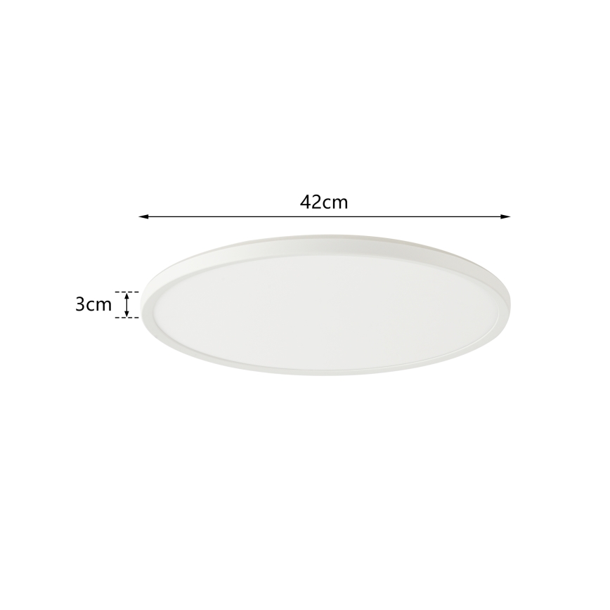 Brilagi - LED stmievateľné stropné svietidlo ULTRA SLIM LED/24W/230V 2700-6500K priemer 42 cm biela + diaľkové ovládanie