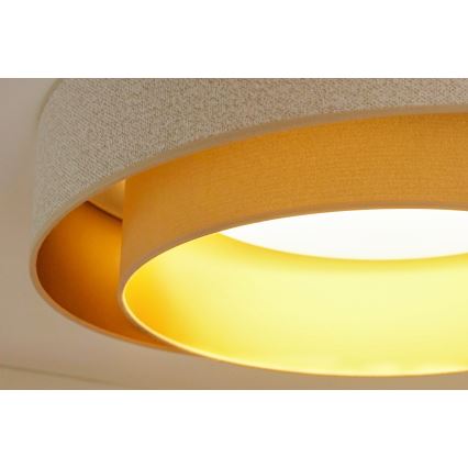 Brilagi - LED Stmievateľné stropné svietidlo VEGAS SHINE LED/24W/230V pr. 60 cm 3000/4000/6500K krémová/béžová + diaľkové ovládanie