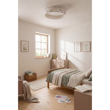 BRILAGI - LED stmievateľné stropné svietidlo VELVET SMARTIX STARS LED/24W/230V 3000-6000K priemer 45 cm biela/kvetiny Wi-Fi Tuya Beacon + diaľkové ovládanie