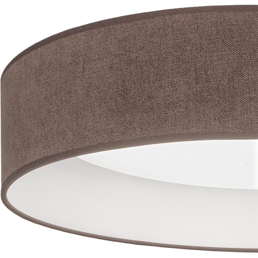 Brilagi - LED Stmievateľné stropné svietidlo VELVET SMARTIX STARS LED/24W/230V 3000-6000K pr. 45 cm hnedá Wi-Fi Tuya Beacon + diaľkové ovládanie