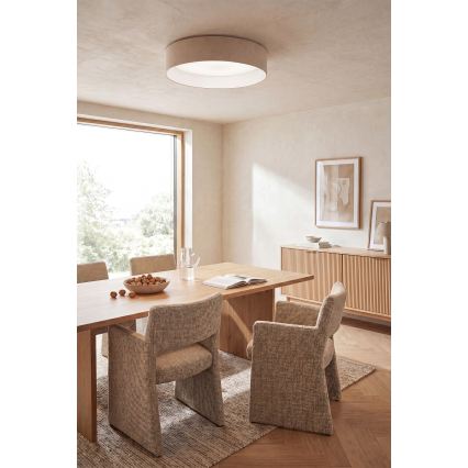 Brilagi - LED stmievateľné stropné svietidlo VELVET SMARTIX STARS LED/24W/230V 3000-6000K Ø 45 cm krémová Wi-Fi Tuya Beacon + diaľkové ovládanie
