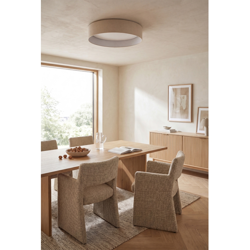 Brilagi - LED stmievateľné stropné svietidlo VELVET SMARTIX STARS LED/24W/230V 3000-6000K Ø 45 cm krémová Wi-Fi Tuya Beacon + diaľkové ovládanie