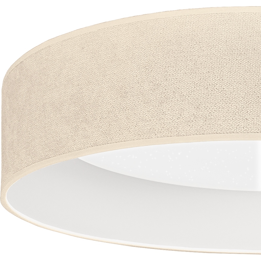 Brilagi - LED stmievateľné stropné svietidlo VELVET SMARTIX STARS LED/24W/230V 3000-6000K Ø 45 cm krémová Wi-Fi Tuya Beacon + diaľkové ovládanie