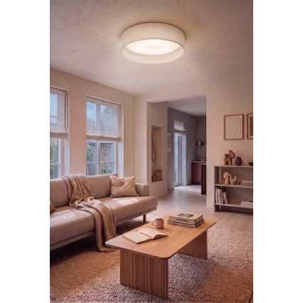 Brilagi - LED stmievané stropné svietidlo VELVET SMARTIX STARS LED/24W/230V 3000-6000K priemer 45 cm krémové Wi-Fi Tuya Beacon + diaľkové ovládanie