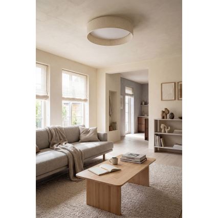 Brilagi - LED stmievané stropné svietidlo VELVET SMARTIX STARS LED/24W/230V 3000-6000K priemer 45 cm krémové Wi-Fi Tuya Beacon + diaľkové ovládanie