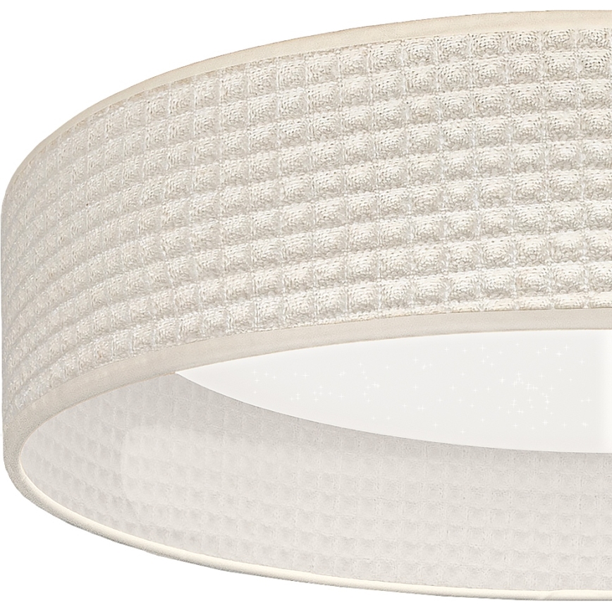 BRILAGI - LED stmievateľné stropné svietidlo VELVET SMARTIX STARS LED/36W/230V 3000-6000K priemer 55 cm krémové Wi-Fi Tuya Beacon + diaľkové ovládanie