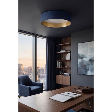 Brilagi - LED stmievateľné stropné svietidlo VELVET SMARTIX STARS LED/24W/230V 3000-6000K priemer 45 cm modrá/zlatá Wi-Fi Tuya Beacon + diaľkové ovládanie