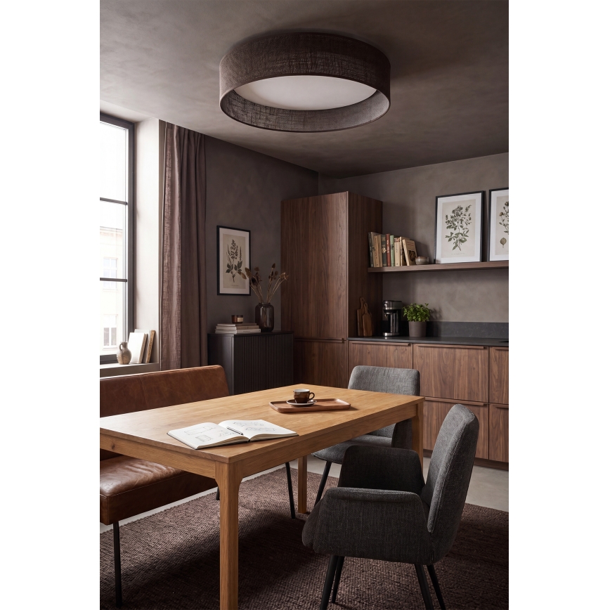 BRILAGI - LED Stmievateľné stropné svietidlo VELVET SMARTIX STARS LED/24W/230V 3000-6000K pr. 45 cm hnedá Wi-Fi Tuya Beacon + diaľkové ovládanie