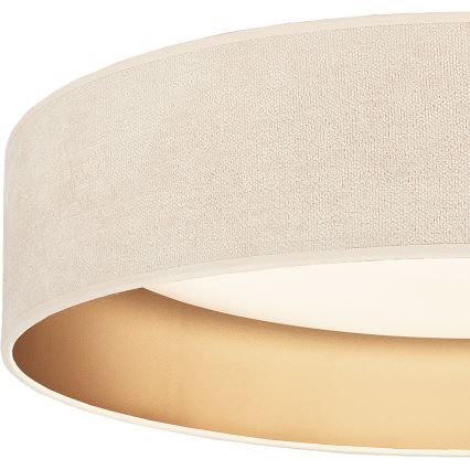 Brilagi - Stmievateľné LED stropné svietidlo VELVET SMARTIX LED/24W/230V 3000-6000K pr. 45 cm krémová/zlatá Wi-Fi Tuya Beacon + diaľkové ovládanie