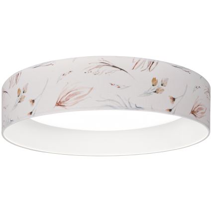 Brilagi - stmievateľné LED stropné svietidlo VELVET SMARTIX LED/24W/230V 3000-6000K priemer 45 cm biela/kvetinový vzor Wi-Fi Tuya Beacon + diaľkové ovládanie