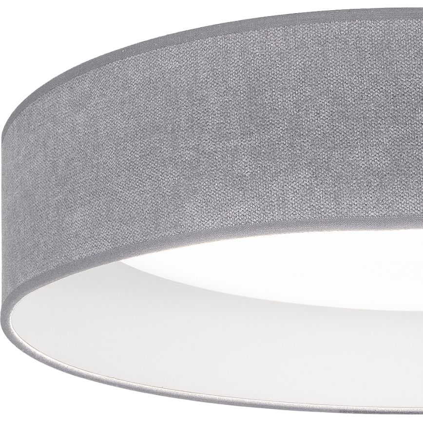 BRILAGI - LED stmievateľné stropné svietidlo VELVET SMARTIX LED/24W/230V 3000-6000K priemer 45 cm sivé Wi-Fi Tuya Beacon + diaľkový ovládač