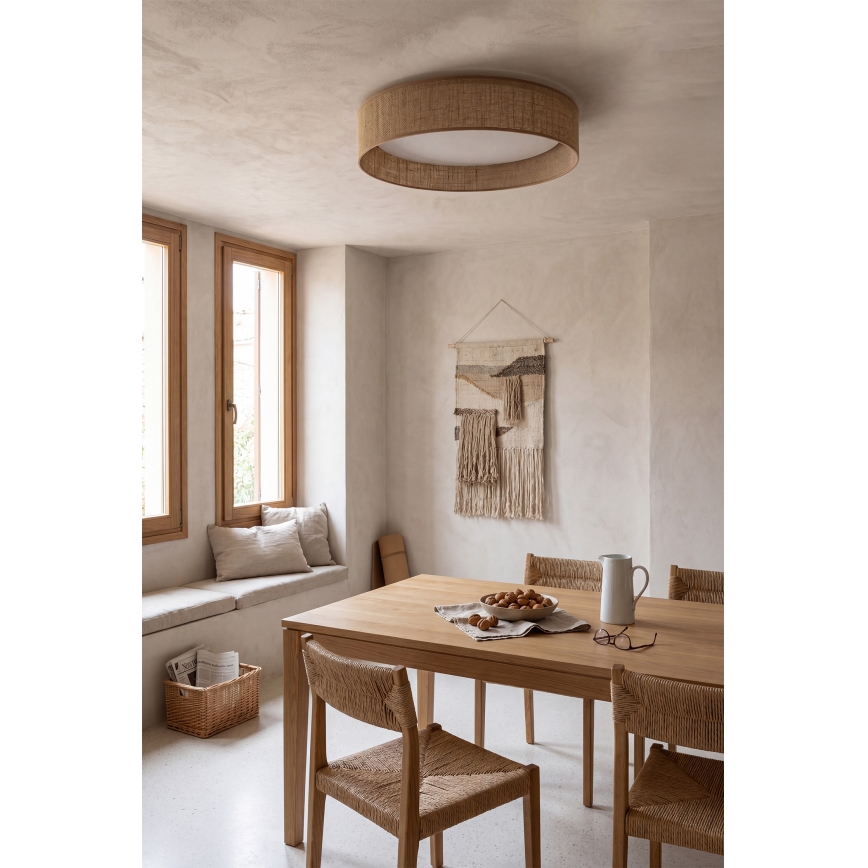 Brilagi - LED stmievateľné stropné svietidlo VELVET SMARTIX LED/36W/230V 3000-6000K pr. 55 cm béžová Wi-Fi Tuya Beacon + diaľkové ovládanie