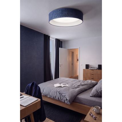 Brilagi - LED stmievateľné stropné svietidlo VELVET SMARTIX LED/36W/230V 3000-6000K priemer 55 cm modré Wi-Fi Tuya Beacon + diaľkové ovládanie