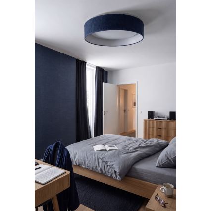 Brilagi - LED stmievateľné stropné svietidlo VELVET SMARTIX LED/36W/230V 3000-6000K priemer 55 cm modré Wi-Fi Tuya Beacon + diaľkové ovládanie