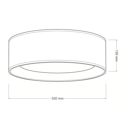 Brilagi - LED stmievateľné stropné svietidlo VELVET SMARTIX LED/36W/230V 3000-6000K priemer 55 cm modré Wi-Fi Tuya Beacon + diaľkové ovládanie