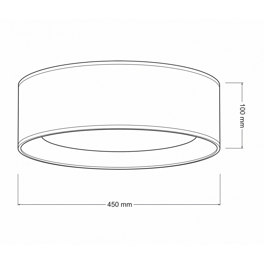 Brilagi - LED Stmievateľné stropné svietidlo VELVET SMART VARI LED/24W/230V 3000-6500K pr. 45 cm hnedé + diaľkové ovládanie