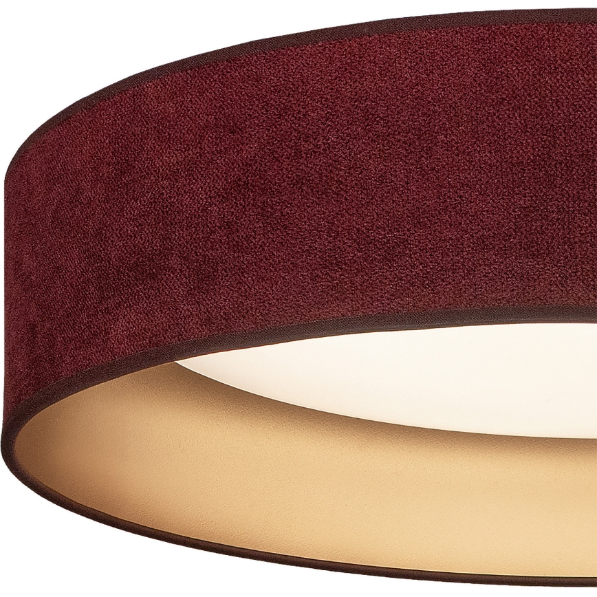 Brilagi - LED stmievateľné stropné svietidlo VELVET SMART VARI LED/24W/230V 3000-6500K priemer 45 cm bordová/zlatá + diaľkové ovládanie