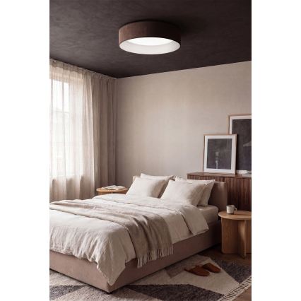 BRILAGI - LED stmievateľné stropné svietidlo VELVET SMART VARI LED/36W/230V 3000-6500K pr. 55 cm hnedá + diaľkové ovládanie