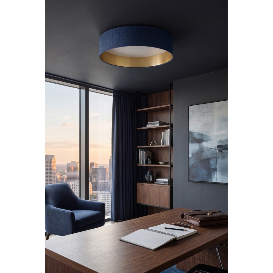 BRILAGI - LED stmievateľné stropné svietidlo VELVET SMART VARI LED/36W/230V 3000-6500K pr. 55 cm modrá/zlatá + diaľkové ovládanie