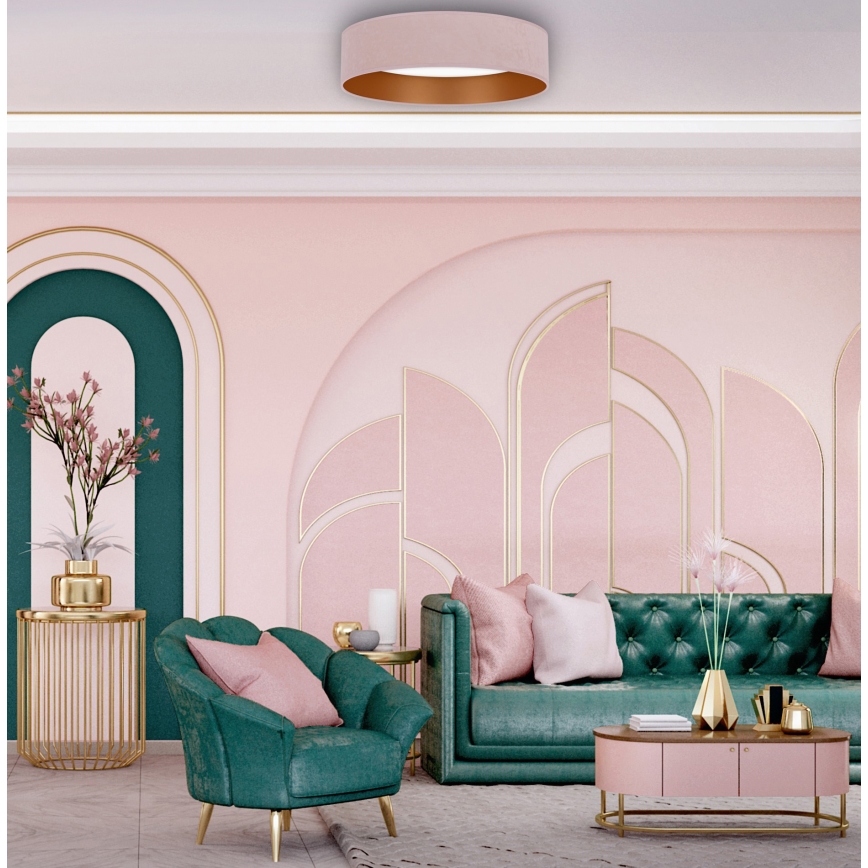 Brilagi - LED Stmievateľné stropné svietidlo VELVET SMART LED/36W/230V pr. 55 cm 2700-6500K Wi-Fi Tuya ružová/zlatá + diaľkové ovládanie