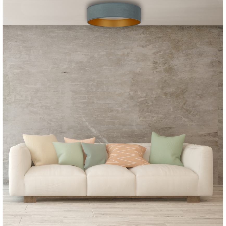 Brilagi - LED Stmievateľné stropné svietidlo VELVET SMART LED/36W/230V pr. 55 cm 2700-6500K Wi-Fi Tuya mintová/zlatá + diaľkové ovládanie