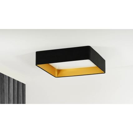 Brilagi - LED Stmievateľné stropné svietidlo VELVET SQUARE SMART LED/36W/230V 2700-6500K Wi-Fi Tuya + diaľkové ovládanie čierna