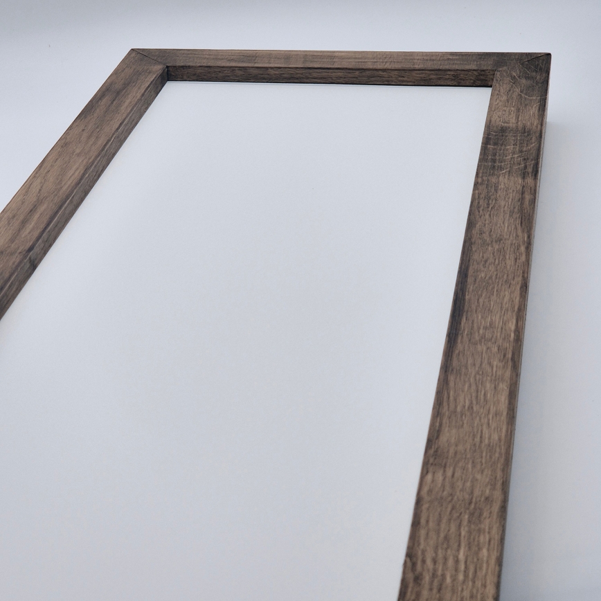 Brilagi - LED Stmievateľné kúpeľňové stropné svietidlo WOODY FRAME LED/50W/230V dub 120x30 cm 3000-6000K IP44 + diaľkové ovládanie