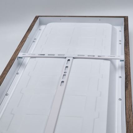 Brilagi - LED Stmievateľné kúpeľňové stropné svietidlo WOODY FRAME LED/50W/230V dub 120x30 cm 3000-6000K IP44 + diaľkové ovládanie