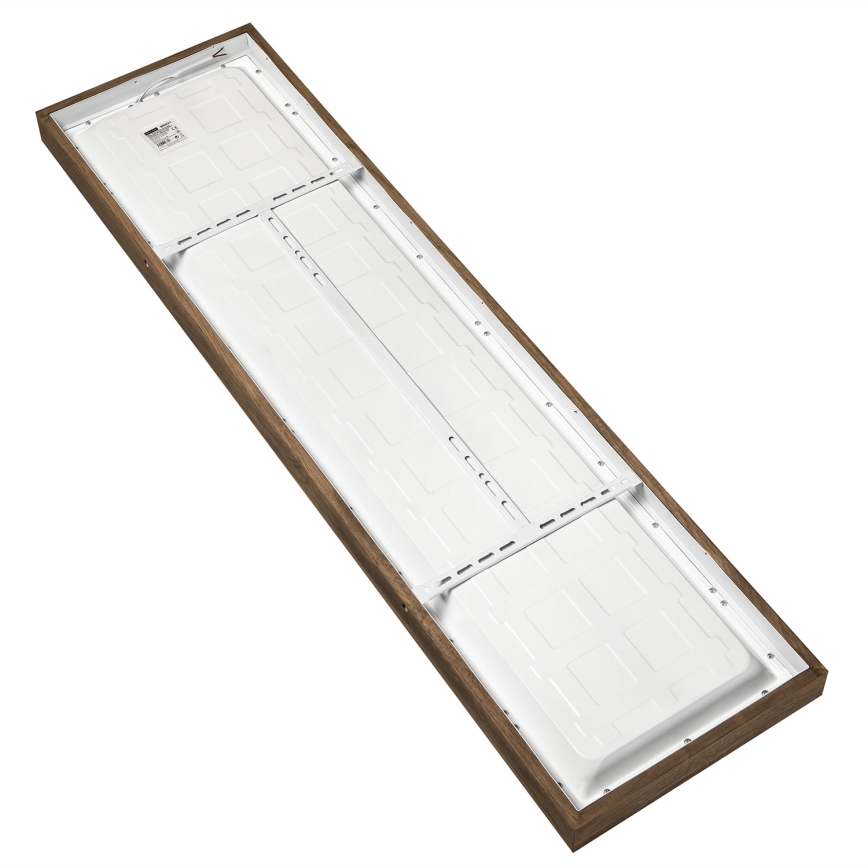 Brilagi - LED Stmievateľné kúpeľňové stropné svietidlo WOODY FRAME LED/50W/230V dub 120x30 cm 3000-6000K IP44 + diaľkové ovládanie