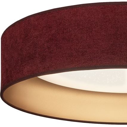 Brilagi - LED stmievateľné stropné svietidlo VELVET SMARTIX STARS LED/24W/230V 3000-6000K pr. 45 cm vínová/zlatá Wi-Fi Tuya Beacon + diaľkové ovládanie