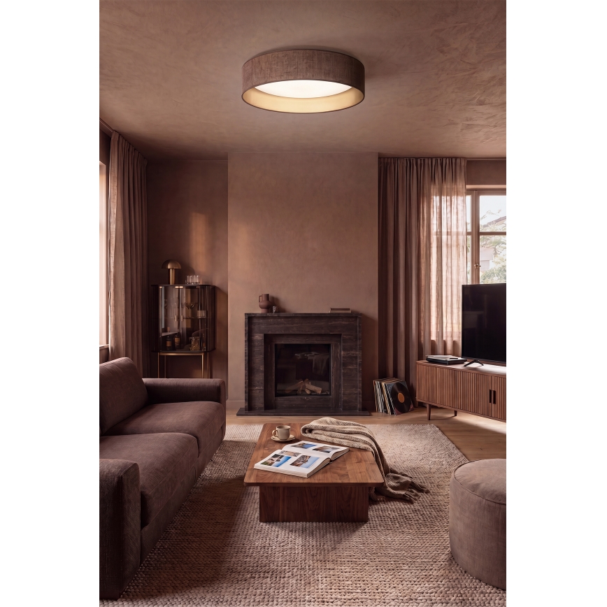 Brilagi - LED stmievateľné stropné svietidlo VELVET SMARTIX STARS LED/36W/230V 3000-6000K priemer 55 cm hnedá/zlatá Wi-Fi Tuya Beacon + diaľkové ovládanie