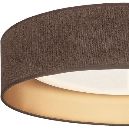 Brilagi - LED stmievateľné stropné svietidlo VELVET SMARTIX STARS LED/36W/230V 3000-6000K priemer 55 cm hnedá/zlatá Wi-Fi Tuya Beacon + diaľkové ovládanie