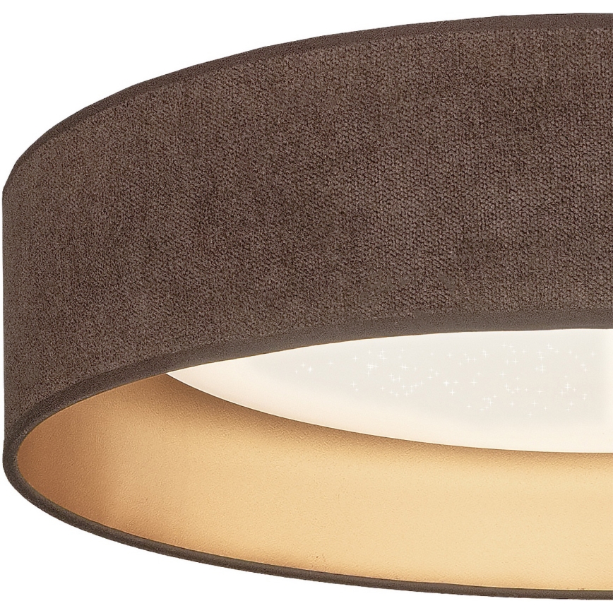 Brilagi - LED stmievateľné stropné svietidlo VELVET SMARTIX STARS LED/36W/230V 3000-6000K priemer 55 cm hnedá/zlatá Wi-Fi Tuya Beacon + diaľkové ovládanie