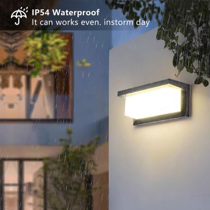 Brilagi - LED Stmievateľné vonkajšie nástenné svietidlo BRICKY 1xE27/6W/230V 2700-6500K IP54 antracit