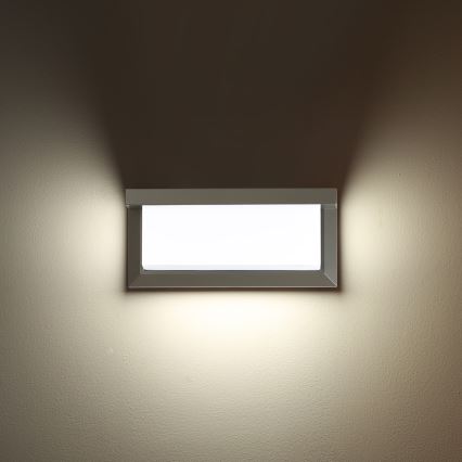 Brilagi - LED Stmievateľné vonkajšie nástenné svietidlo BRICKY 1xE27/6W/230V 2700-6500K IP54 sivá