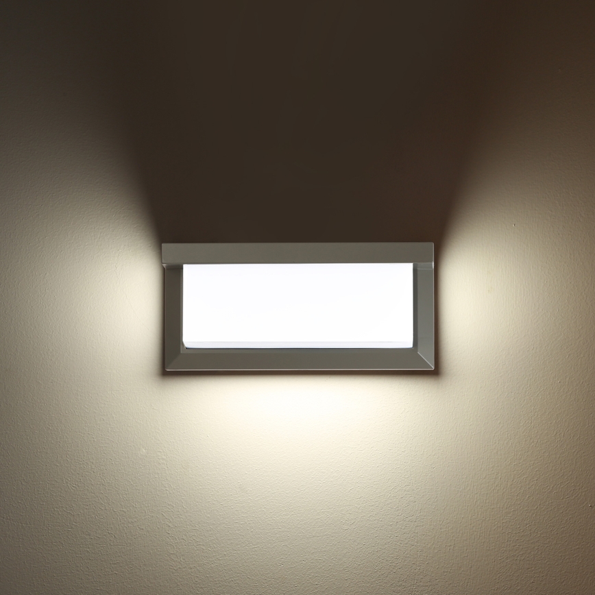 Brilagi - LED Stmievateľné vonkajšie nástenné svietidlo BRICKY 1xE27/6W/230V 2700-6500K IP54 sivá