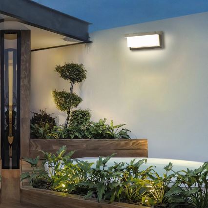 Brilagi - LED Stmievateľné vonkajšie nástenné svietidlo BRICKY 1xE27/6W/230V 2700-6500K IP54 sivá