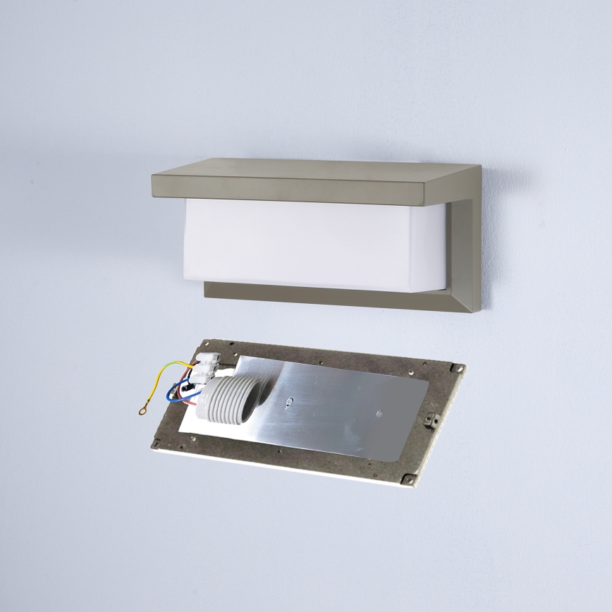 Brilagi - LED Stmievateľné vonkajšie nástenné svietidlo BRICKY 1xE27/6W/230V 2700-6500K IP54 sivá