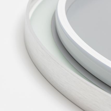 Brilagi - LED stmievateľné kúpeľňové vyhrievané zrkadlo s podsvietením ALU PRO LED/18W/230V priemer 60 cm 3000/4000/6500K IP44 matný chróm CRI 90