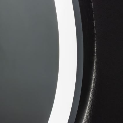 Brilagi - LED stmievateľné kúpeľňové vyhrievané zrkadlo s podsvietením ALU PRO LED/18W/230V priemer 60 cm 3000/4000/6500K IP44 matný chróm CRI 90