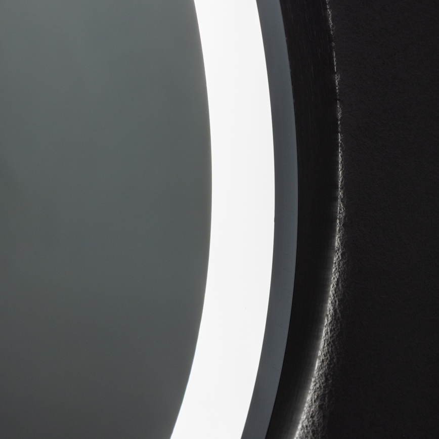 Brilagi - LED stmievateľné kúpeľňové vyhrievané zrkadlo s podsvietením ALU PRO LED/18W/230V priemer 60 cm 3000/4000/6500K IP44 matný chróm CRI 90