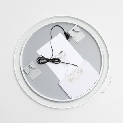 Brilagi - LED stmievateľné kúpeľňové vyhrievané zrkadlo s podsvietením ALU PRO LED/18W/230V priemer 60 cm 3000/4000/6500K IP44 matný chróm CRI 90