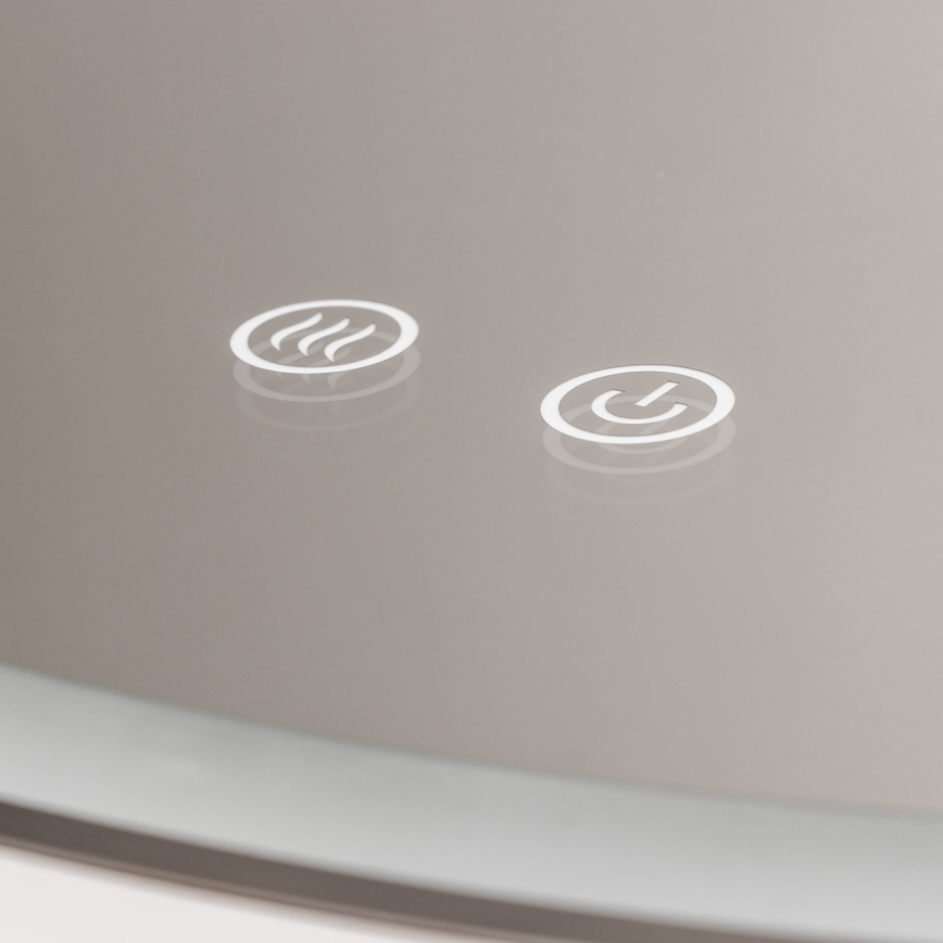 Brilagi - LED Stmievateľné kúpeľňové vyhrievané zrkadlo s podsvietením ALU PRO LED/18W/230V pr. 60 cm 3000/4000/6500K IP44 lesklý chróm CRI 90